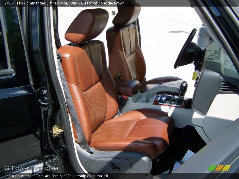 Black Clearcoat / Saddle Brown 2007 Jeep Commander Limited 4x4