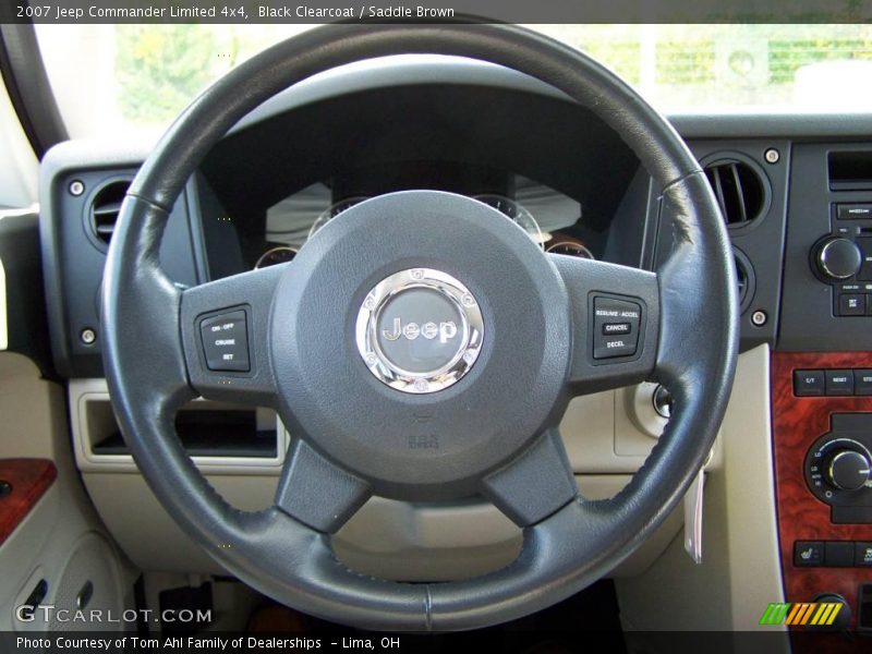 Black Clearcoat / Saddle Brown 2007 Jeep Commander Limited 4x4