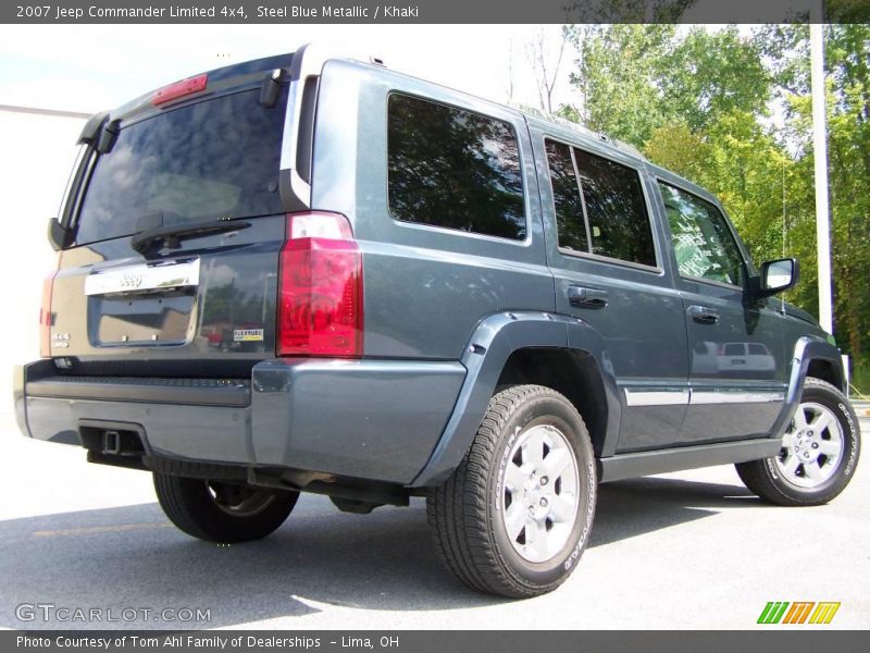 Steel Blue Metallic / Khaki 2007 Jeep Commander Limited 4x4