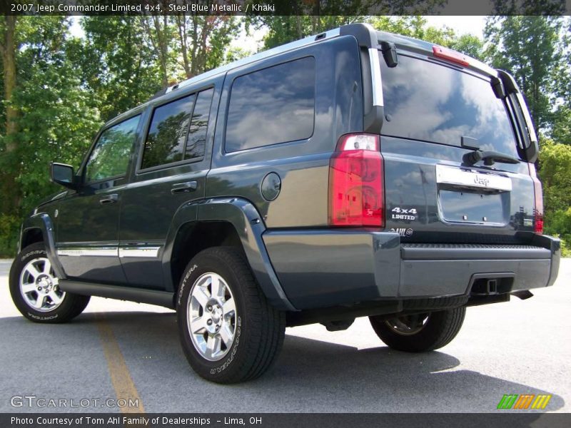 Steel Blue Metallic / Khaki 2007 Jeep Commander Limited 4x4