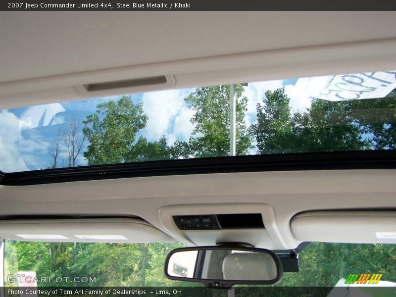 Steel Blue Metallic / Khaki 2007 Jeep Commander Limited 4x4
