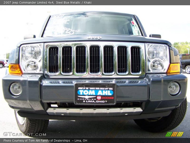 Steel Blue Metallic / Khaki 2007 Jeep Commander Limited 4x4