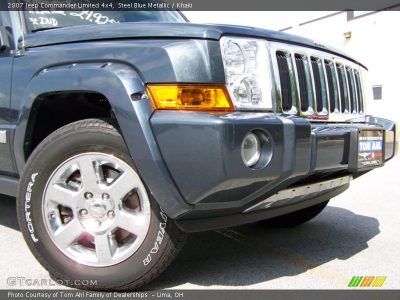 Steel Blue Metallic / Khaki 2007 Jeep Commander Limited 4x4