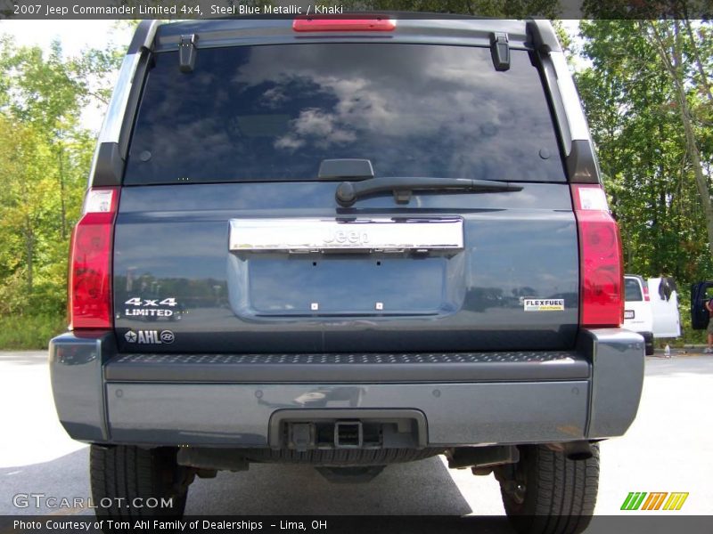 Steel Blue Metallic / Khaki 2007 Jeep Commander Limited 4x4