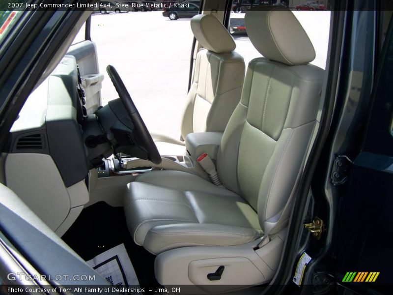 Steel Blue Metallic / Khaki 2007 Jeep Commander Limited 4x4