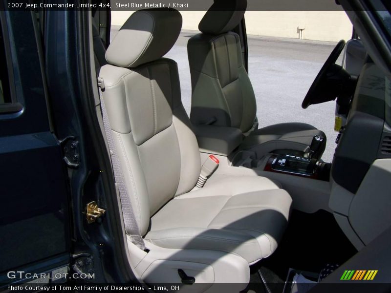 Steel Blue Metallic / Khaki 2007 Jeep Commander Limited 4x4