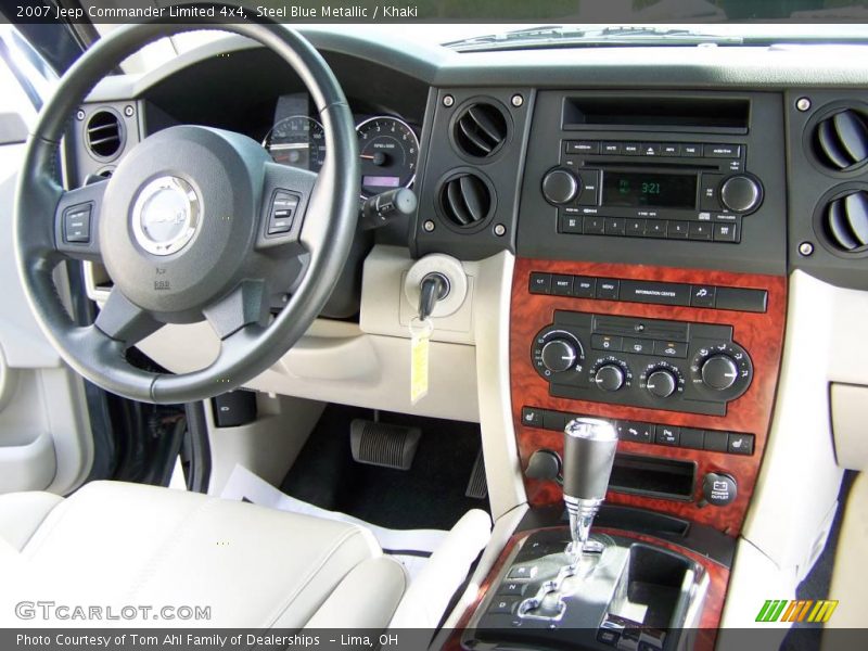 Steel Blue Metallic / Khaki 2007 Jeep Commander Limited 4x4