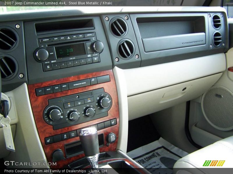 Steel Blue Metallic / Khaki 2007 Jeep Commander Limited 4x4