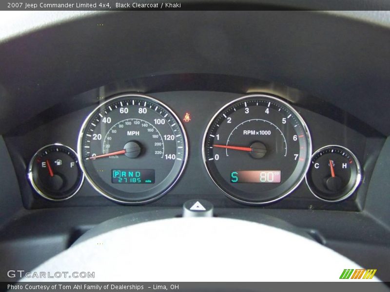 Black Clearcoat / Khaki 2007 Jeep Commander Limited 4x4