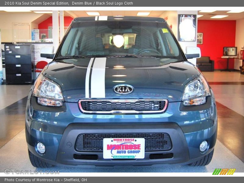 Denim Blue / Black Soul Logo Cloth 2010 Kia Soul Denim Special Edition