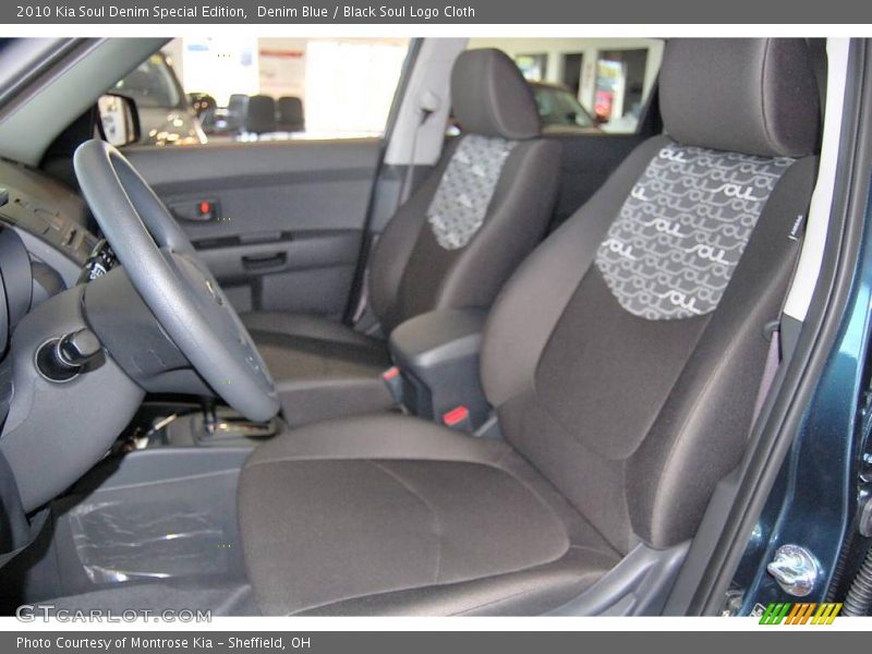 Denim Blue / Black Soul Logo Cloth 2010 Kia Soul Denim Special Edition
