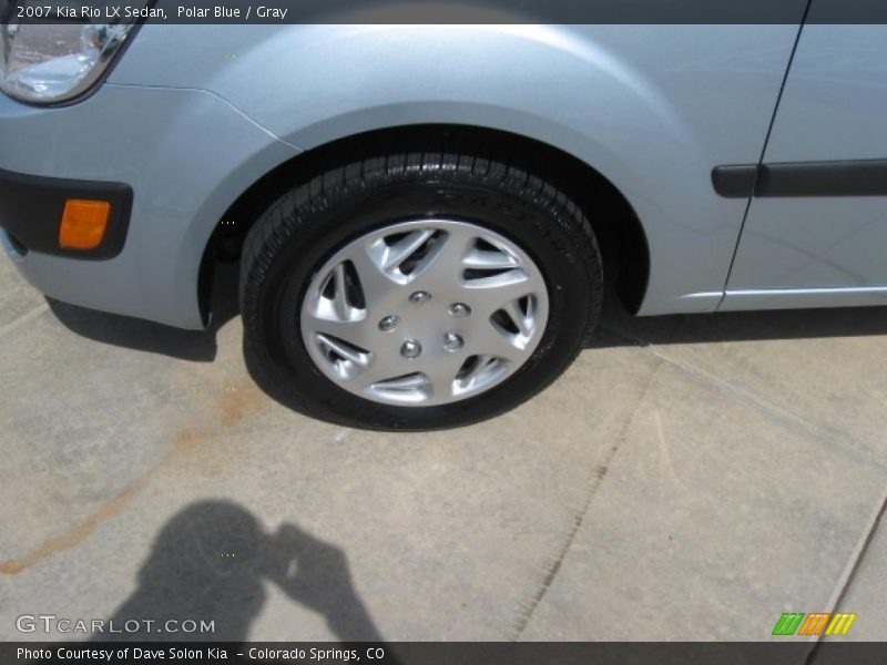 Polar Blue / Gray 2007 Kia Rio LX Sedan