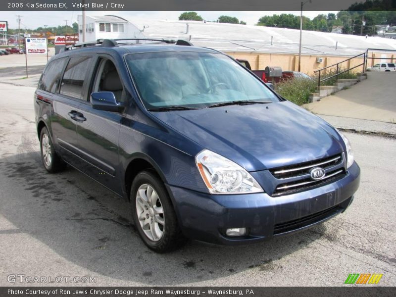 Velvet Blue / Gray 2006 Kia Sedona EX