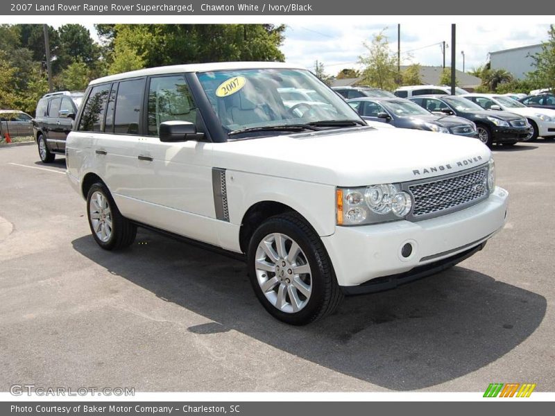 Chawton White / Ivory/Black 2007 Land Rover Range Rover Supercharged