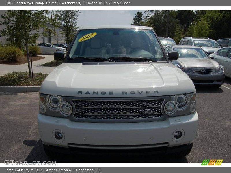 Chawton White / Ivory/Black 2007 Land Rover Range Rover Supercharged