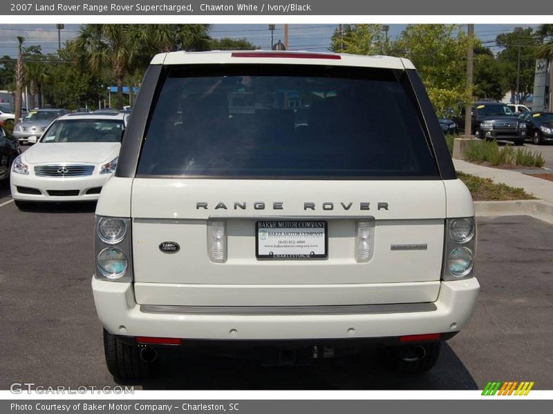 Chawton White / Ivory/Black 2007 Land Rover Range Rover Supercharged