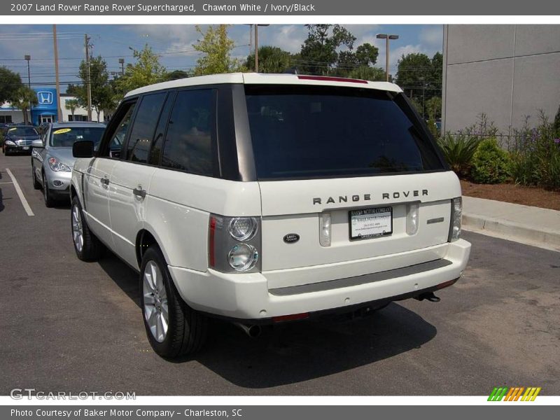 Chawton White / Ivory/Black 2007 Land Rover Range Rover Supercharged