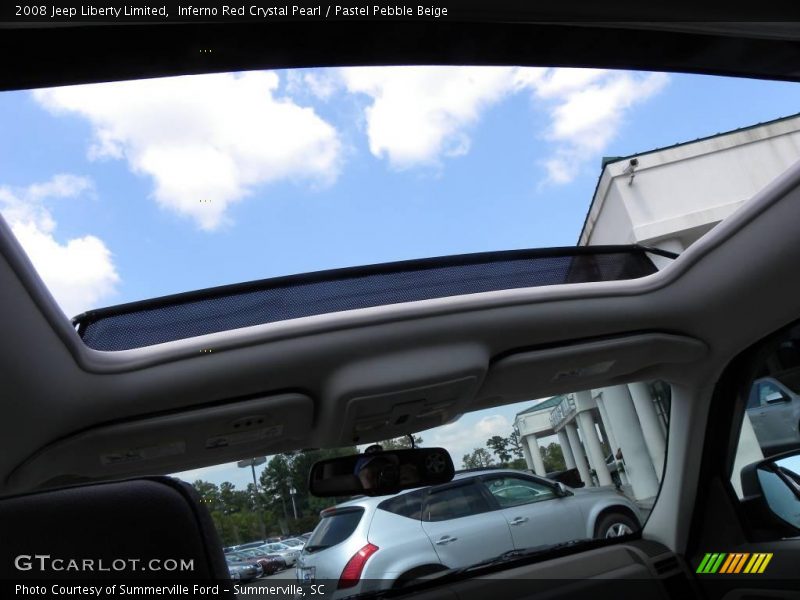 Inferno Red Crystal Pearl / Pastel Pebble Beige 2008 Jeep Liberty Limited