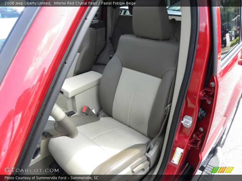 Inferno Red Crystal Pearl / Pastel Pebble Beige 2008 Jeep Liberty Limited