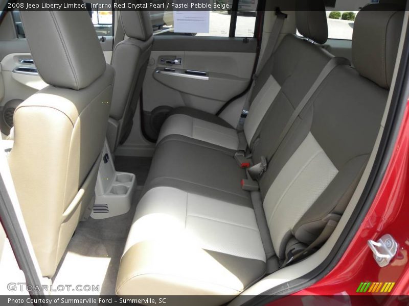 Inferno Red Crystal Pearl / Pastel Pebble Beige 2008 Jeep Liberty Limited