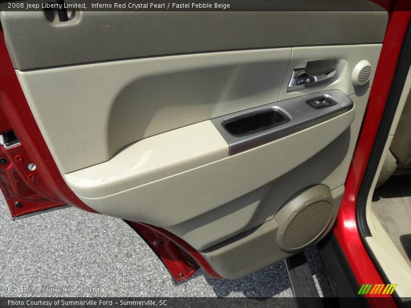 Inferno Red Crystal Pearl / Pastel Pebble Beige 2008 Jeep Liberty Limited