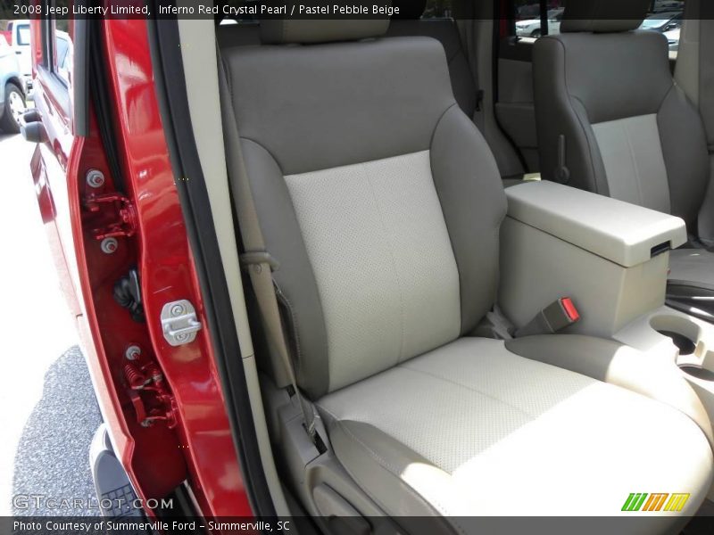 Inferno Red Crystal Pearl / Pastel Pebble Beige 2008 Jeep Liberty Limited