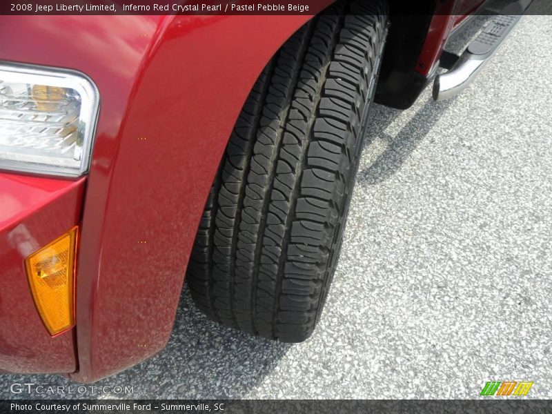 Inferno Red Crystal Pearl / Pastel Pebble Beige 2008 Jeep Liberty Limited