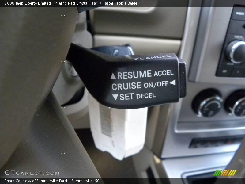 Inferno Red Crystal Pearl / Pastel Pebble Beige 2008 Jeep Liberty Limited