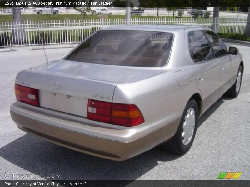 Platinum Metallic / Tan Leather 1995 Lexus LS 400 Sedan