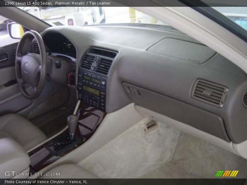 Platinum Metallic / Tan Leather 1995 Lexus LS 400 Sedan