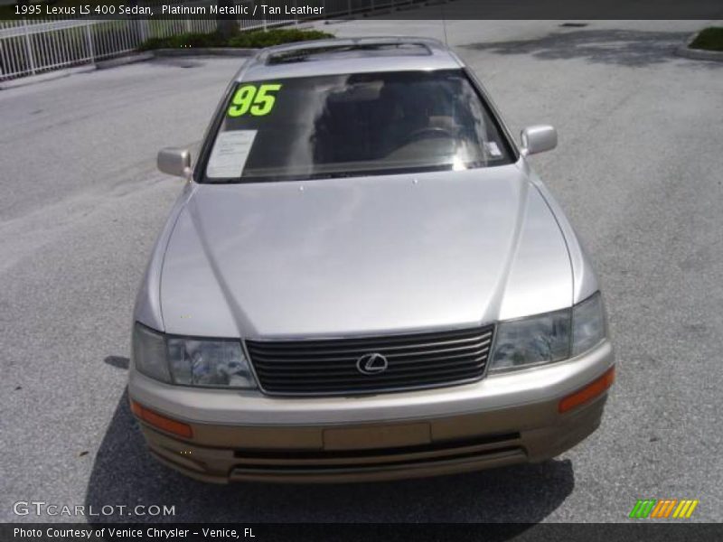 Platinum Metallic / Tan Leather 1995 Lexus LS 400 Sedan
