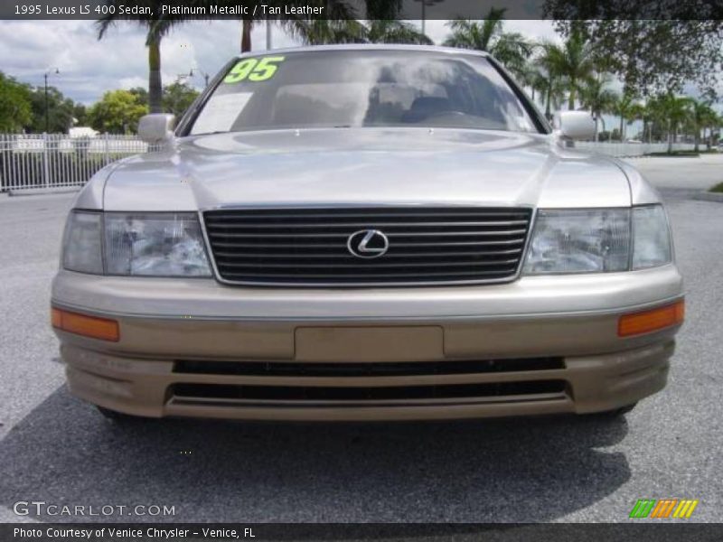 Platinum Metallic / Tan Leather 1995 Lexus LS 400 Sedan