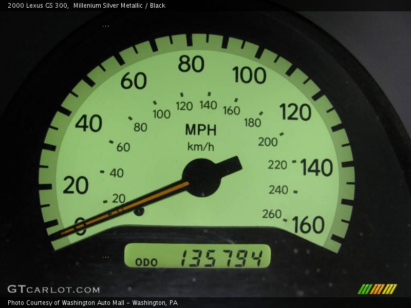 Millenium Silver Metallic / Black 2000 Lexus GS 300