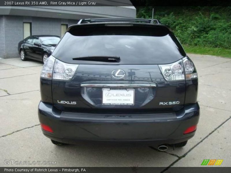 Flint Gray Mica / Light Gray 2007 Lexus RX 350 AWD