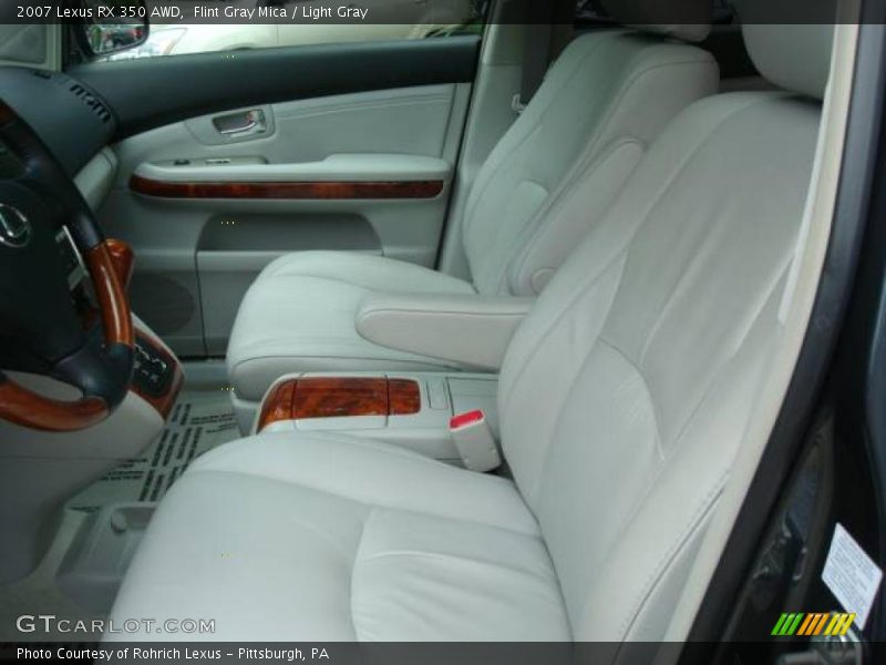 Flint Gray Mica / Light Gray 2007 Lexus RX 350 AWD
