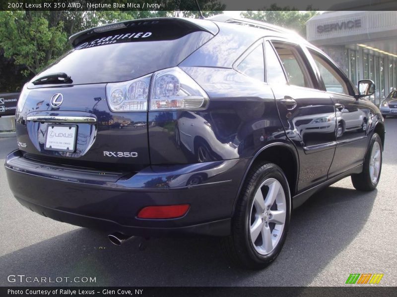 Neptune Blue Mica / Ivory 2007 Lexus RX 350 AWD