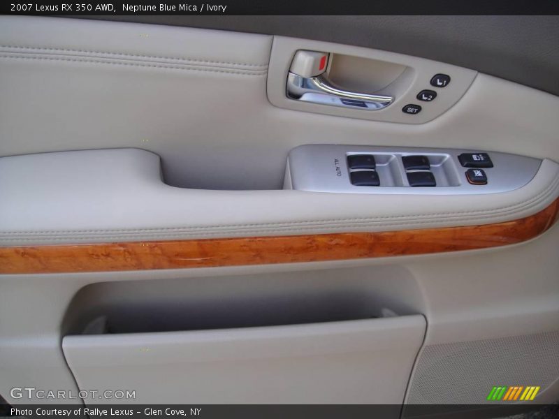 Neptune Blue Mica / Ivory 2007 Lexus RX 350 AWD