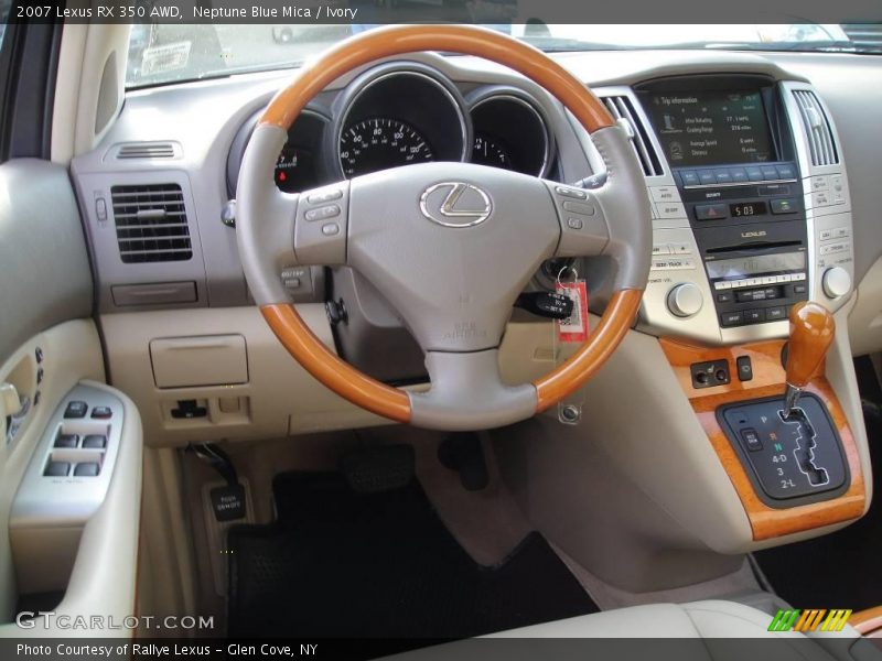 Neptune Blue Mica / Ivory 2007 Lexus RX 350 AWD