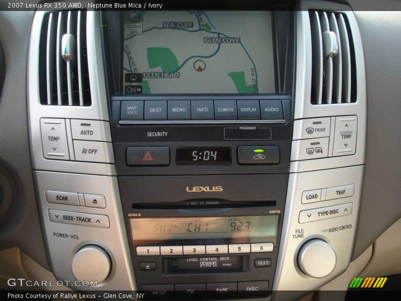 Neptune Blue Mica / Ivory 2007 Lexus RX 350 AWD