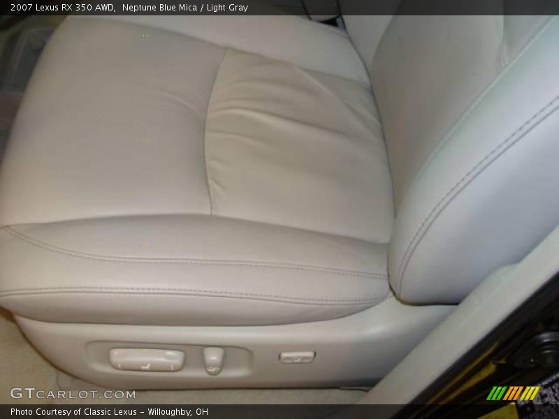 Neptune Blue Mica / Light Gray 2007 Lexus RX 350 AWD