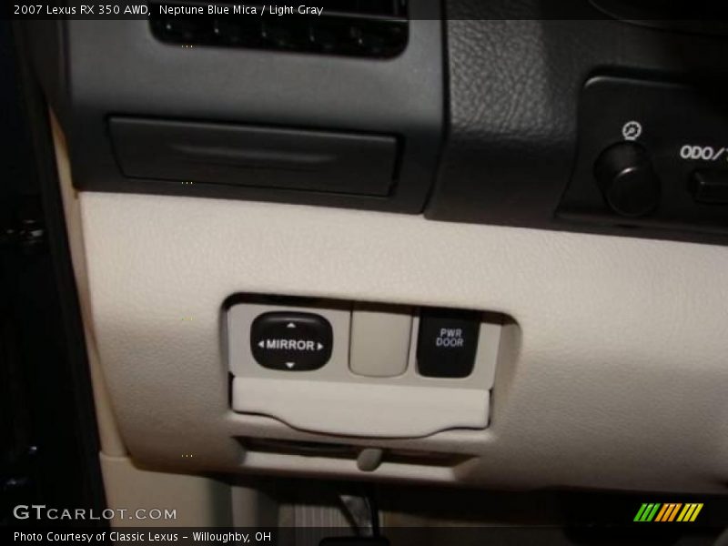 Neptune Blue Mica / Light Gray 2007 Lexus RX 350 AWD