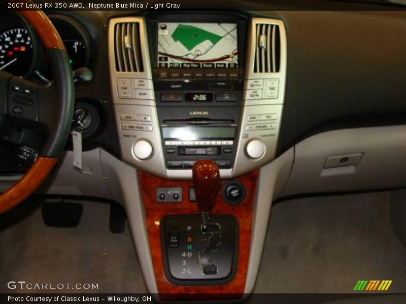 Neptune Blue Mica / Light Gray 2007 Lexus RX 350 AWD