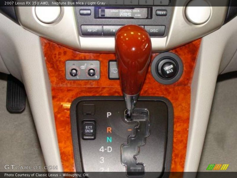 Neptune Blue Mica / Light Gray 2007 Lexus RX 350 AWD