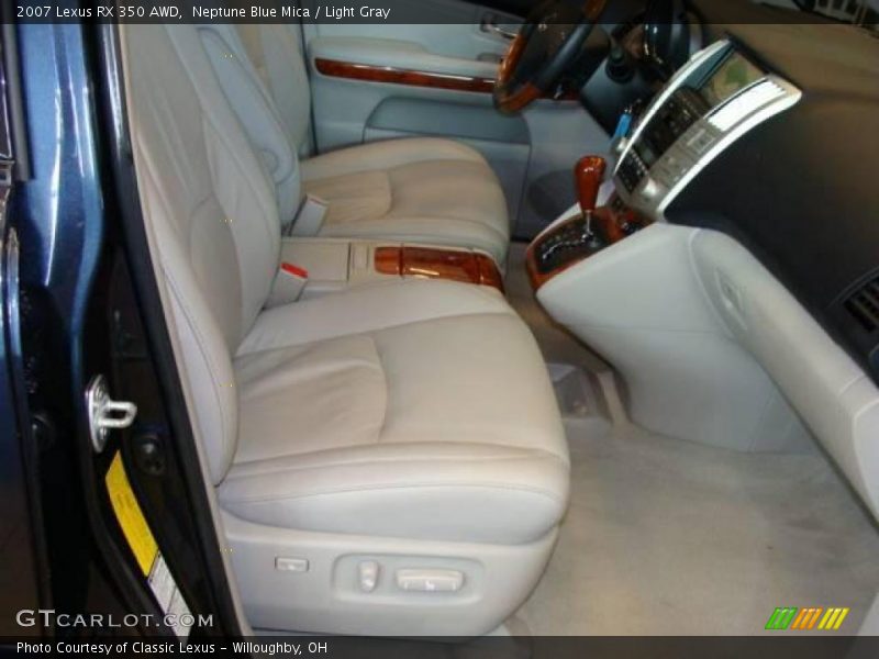 Neptune Blue Mica / Light Gray 2007 Lexus RX 350 AWD
