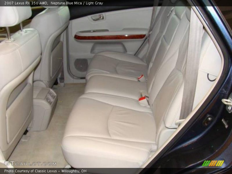 Neptune Blue Mica / Light Gray 2007 Lexus RX 350 AWD
