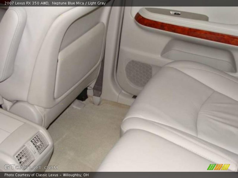 Neptune Blue Mica / Light Gray 2007 Lexus RX 350 AWD