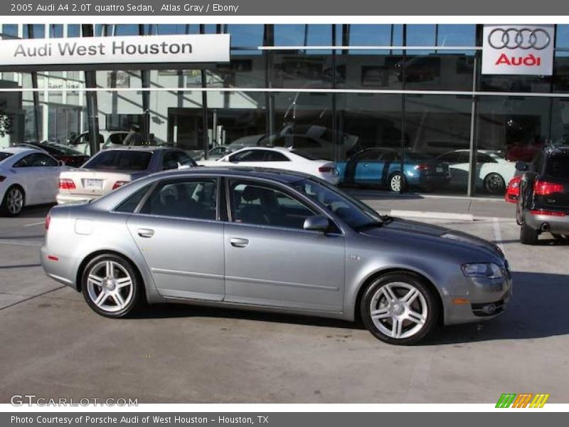 Atlas Gray / Ebony 2005 Audi A4 2.0T quattro Sedan