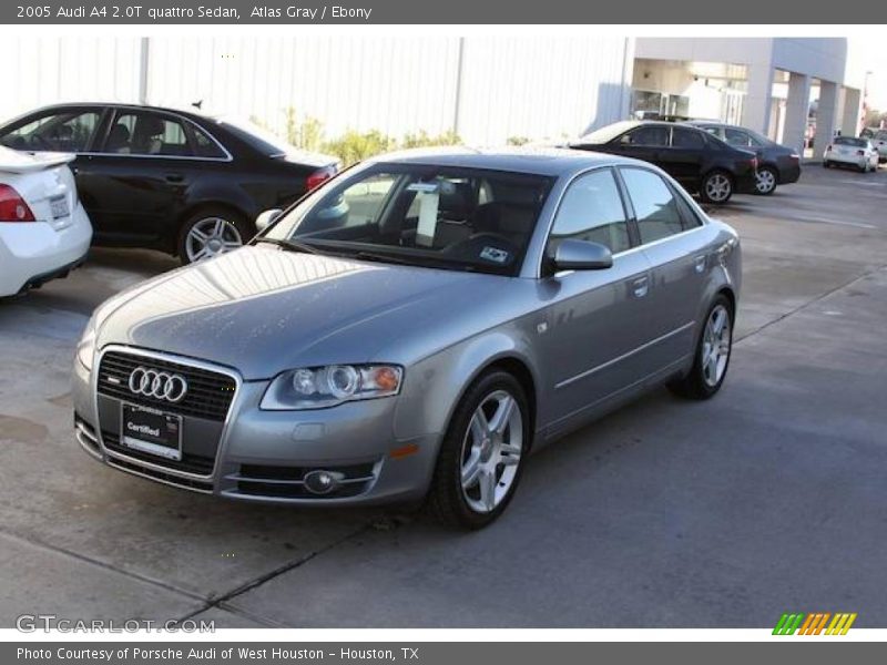 Atlas Gray / Ebony 2005 Audi A4 2.0T quattro Sedan