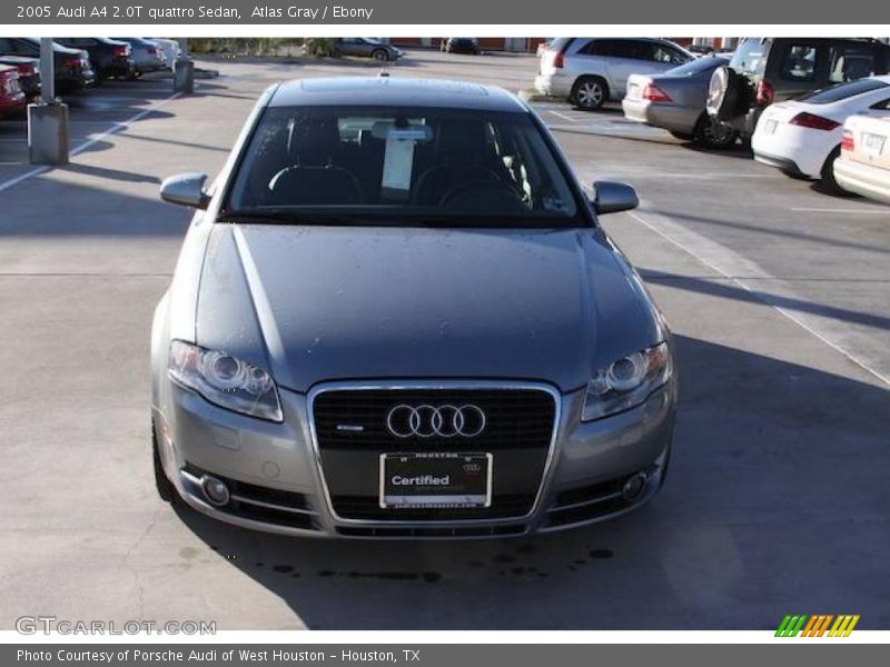 Atlas Gray / Ebony 2005 Audi A4 2.0T quattro Sedan