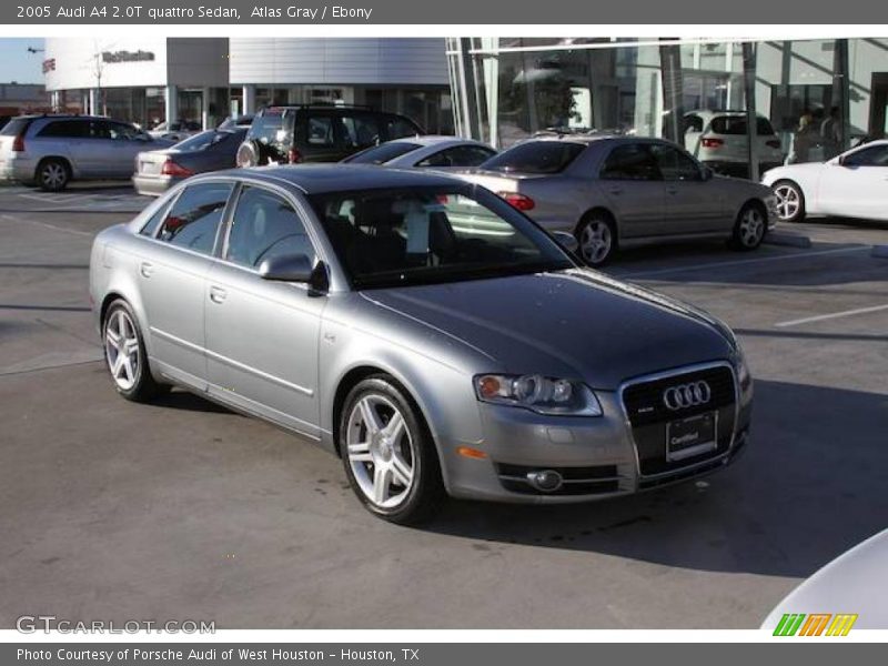 Atlas Gray / Ebony 2005 Audi A4 2.0T quattro Sedan